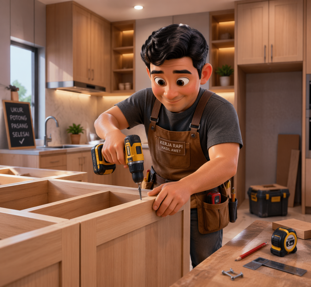 Tips Memilih Material Triplek dan HPL Berkualitas Namun Terjangkau untuk Kitchen Set jasa kitchen set